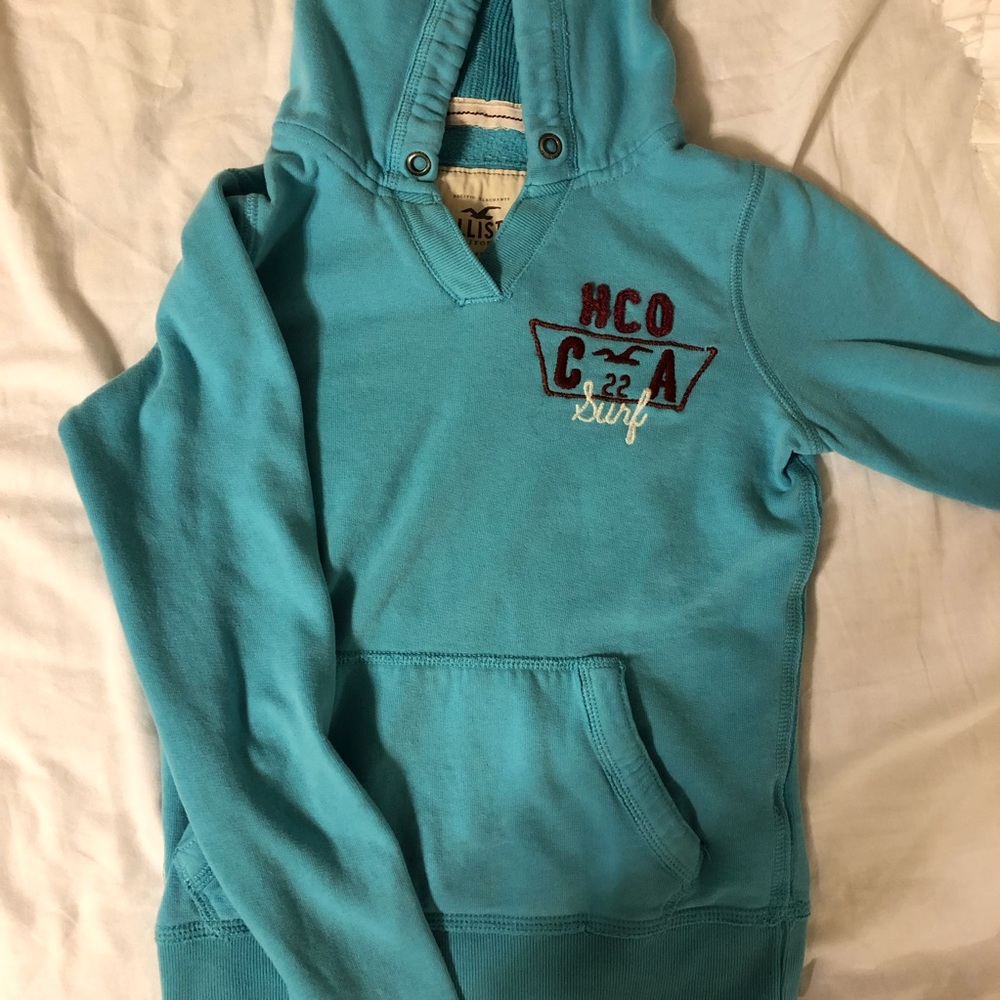 Light blue hollister hoodie